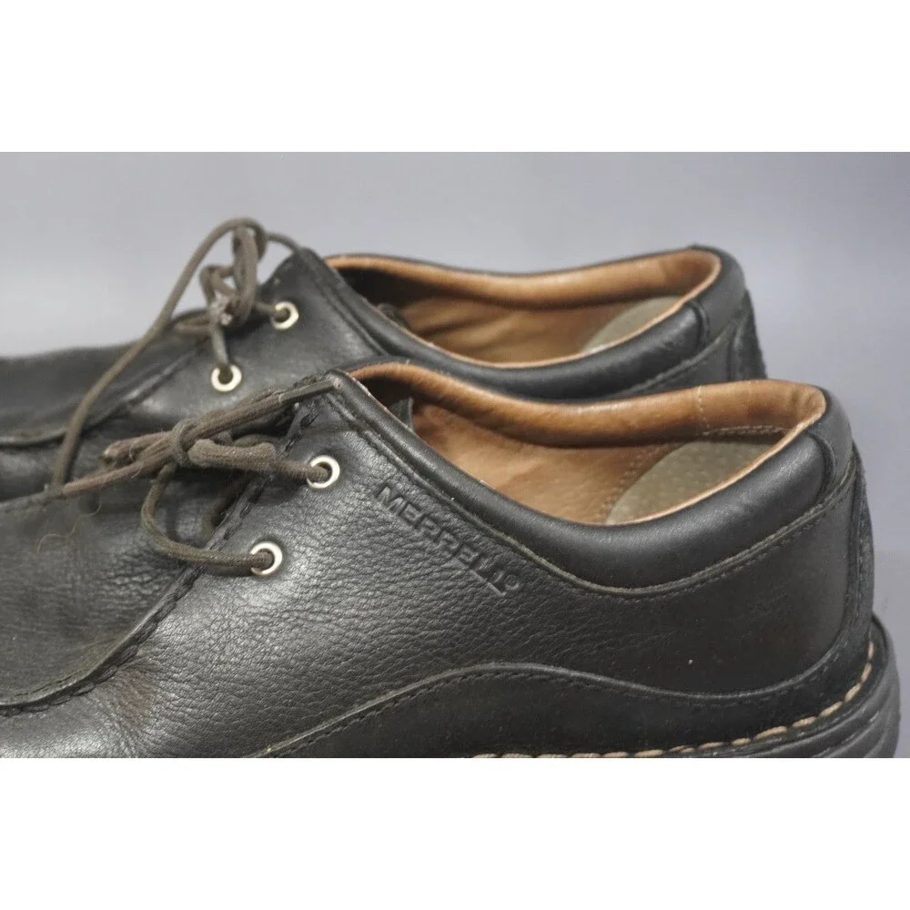 Merrell Black Oracle Mens Size 9 Leather Casual Oxfords Loafer Lace